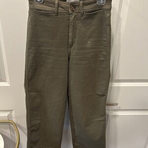 LOFT Women's Olive Wide Leg Pants